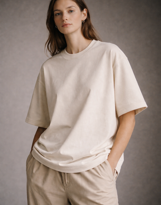 Deetory Signature Tee - Off-Sand