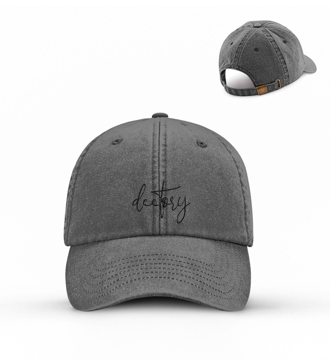 DEETORY Cap - Vintage Dad Cap mit Stick